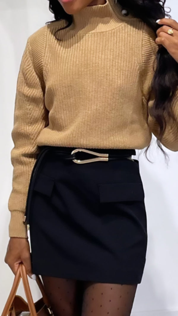 Buttoned Brown Sweater