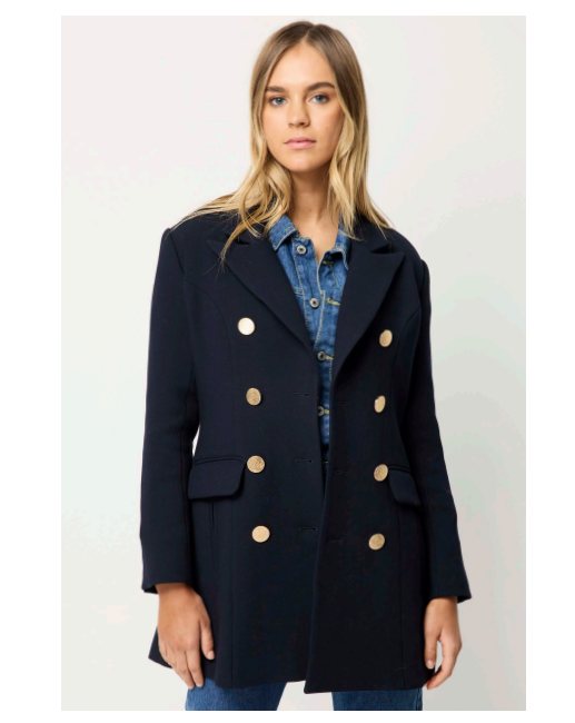 Navy blue 2025 short coat