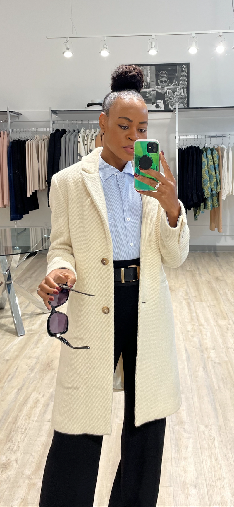 White 2025 short coat