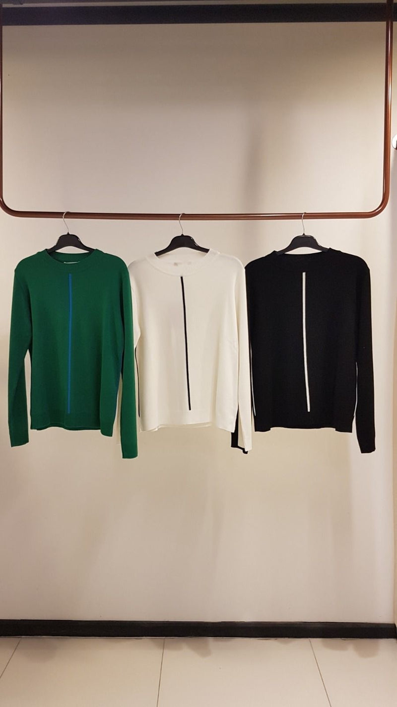 Josette Knit Sweater- Green